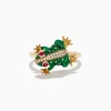Effy Jewelry Safari 14K Yellow Gold Ruby and Diamond Frog Ring | Rings
