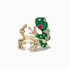 Effy Jewelry Safari 14K Yellow Gold Ruby and Diamond Frog Ring | Rings