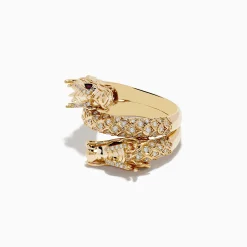 Effy Jewelry Safari 14K Yellow Gold Ruby and Diamond Dragon Wrap Ring | Rings
