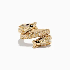 Effy Jewelry Safari 14K Yellow Gold Ruby and Diamond Dragon Wrap Ring | Rings