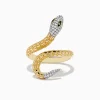 Effy Jewelry Safari 14k Yellow Gold Snake Diamond Ring | Rings