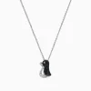 Effy Jewelry Safari Sterling Silver Black and White Diamond Penguin Pendant, 0.31 TCW | Necklaces & Pendants