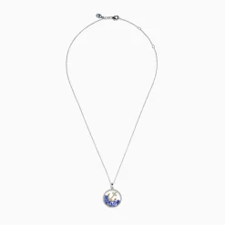 Effy Jewelry Seaside 925 Sterling Silver u0026 14K Gold Tanzanite u0026 Diamond Anchor Pendant | Necklaces & Pendants