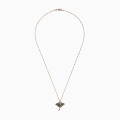 Effy Jewelry Seaside 14K Gold Espresso u0026 White Diamond Stingray Pendant, 0.46 TCW | Necklaces & Pendants