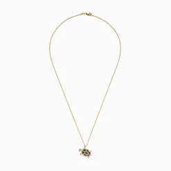 BH Multi Seaside 14K Gold Espresso u0026 White Diamond Turtle Pendant, 0.42 TCW | Necklaces & Pendants