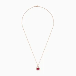 BH Multi Seaside 14K Rose Gold Ruby and Diamond Crab Pendant | Necklaces & Pendants