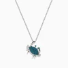 Effy Jewelry Seaside 14K White Gold Blue Diamond Crab Pendant | Necklaces & Pendants