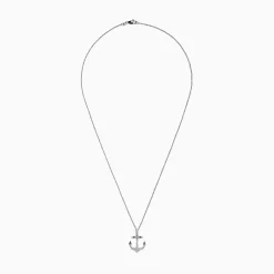 Effy Jewelry Seaside 14K White Gold Diamond Anchor Pendant, 0.21 | Necklaces & Pendants