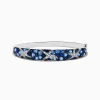 Effy Jewelry Seaside 14K White Gold Sapphire u0026 Diamond Starfish Bangle, 8.25 TCW | Bracelets