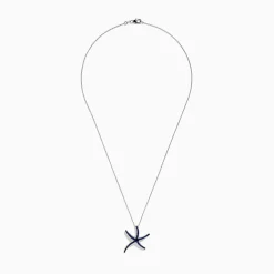 BH Multi Seaside 14K White Gold Sapphire Starfish Pendant | Necklaces & Pendants
