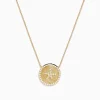 Effy Jewelry Seaside 14K Yellow Gold Diamond Starfish Necklace | Necklaces & Pendants