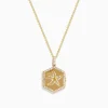 Effy Jewelry Seaside 14K Yellow Gold Diamond Starfish Locket Pendant | Necklaces & Pendants