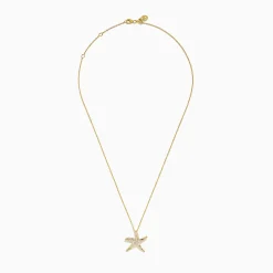 Effy Jewelry Seaside 14K Yellow Gold Diamond Starfish Pendant, 0.13 TCW | Necklaces & Pendants