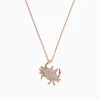 Effy Jewelry Seaside 14K Yellow Gold Pave Diamond Crab Pendant, 0.21 TCW | Necklaces & Pendants