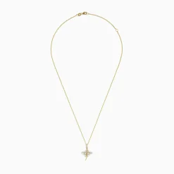 Effy Jewelry Seaside 14K Yellow Gold Pearl and Diamond Sting Ray Pendant | Necklaces & Pendants