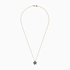 Effy Jewelry Seaside 14K Yellow Gold Sapphire u0026 Diamond Starfish Pendant, 0.41 TCW | Necklaces & Pendants