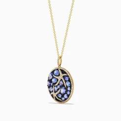 Effy Jewelry Seaside 14K Yellow Gold Tanzanite u0026 Diamond Starfish Pendant | Necklaces & Pendants
