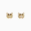 Effy Jewelry Seaside 14K Yellow Gold White u0026 Black Diamond Crab Earrings | Earrings