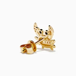 Effy Jewelry Seaside 14K Yellow Gold White u0026 Black Diamond Crab Earrings | Earrings