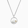BH MULTI Seaside Silver Cultured Fresh Water Pearl Whale's Tail Pendant | Necklaces & Pendants