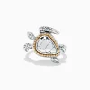 BH MULTI Seaside Sterling Silver and 18K Gold Turtle Ring | Rings