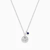 BH Multi Seaside Sterling Silver Sapphire and Diamond Anchor Necklace | Necklaces & Pendants