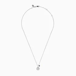 BH Multi Seaside Sterling Silver Sapphire and Diamond Anchor Necklace | Necklaces & Pendants