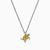 BH Multi Seaside Sterling Silver u0026 18K Gold Diamond Turtle Pendant, 0.04 TCW | Necklaces & Pendants