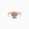 Effy Jewelry Signature 14K Rose Gold Diamond and Tsavorite Mini Ring, 0.25 TCW | Rings