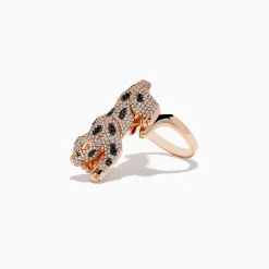 Effy Jewelry Signature 14K Rose Gold Diamond and Emerald Ring, 1.52 TCW | Rings