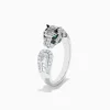 BH Multi Signature 14K White Gold and Emerald Panther Ring | Rings