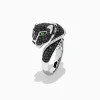 Effy Jewelry Signature 14K White Gold Black u0026 White Diamond Panther Ring, 1.54 TCW | Rings