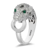 Effy Jewelry Signature 14K White Gold Diamond and Emerald Ring, 1.40 TCW | Rings