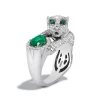 Effy Jewelry Signature 14K White Gold Diamond and Emerald Ring, 2.31 TCW | Rings