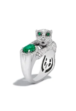 Effy Jewelry Signature 14K White Gold Diamond and Emerald Ring, 2.31 TCW | Rings