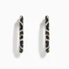 Effy Jewelry Signature 14K Yellow Gold Black, Espresso, and White Diamond Earrings | Earrings
