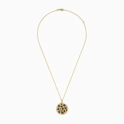 Effy Jewelry Signature 14K Yellow Gold Black White and Espresso Diamond Spot Pendant | Necklaces & Pendants