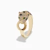 Effy Jewelry Signature 14K Yellow Gold Diamond and Emerald Ring, 0.67 TCW | Rings