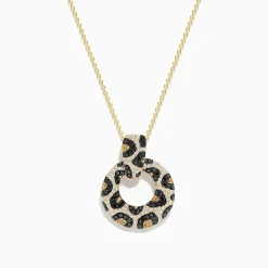 BH Multi Signature 14K Yellow Gold Diamond Spot Pendant | Necklaces & Pendants