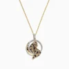 Effy Jewelry Signature 14K Yellow Gold Multi Color Diamond Panther Pendant, 0.81 TCW | Necklaces & Pendants