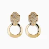 Effy Jewelry Signature 14K Yellow Gold Sapphire and Diamond Panther Earrings | Earrings
