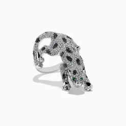 Effy Jewelry Signature White Gold Diamond and Emerald Ring, 1.52 TCW | Rings