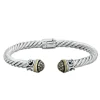 Effy Jewelry 925 Silver u0026 Gold Espresso Diamond Bangle, .27 TCW | Bracelets