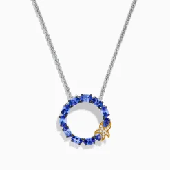 Effy Jewelry 925 Silver/18K Gold Tanzanite and Diamond Starfish Pendant | Necklaces & Pendants