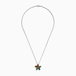 Effy Jewelry Splash 925 Sterling Silver Multi Color Sapphire Starfish Pendant | Necklaces & Pendants