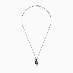 Effy Jewelry Splash Sterling Silver Multi Sapphires Flamingo Pendant | Necklaces & Pendants