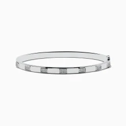 Effy Jewelry 925 Sterling Silver and Diamond Bangle | Bracelets