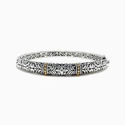 Effy Jewelry 925 Sterling Silver and 18K Gold Bangle | Bracelets