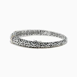 Effy Jewelry 925 Sterling Silver and 18K Gold Bangle | Bracelets