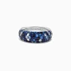 Effy Jewelry 925 Sterling Silver Blue and White Sapphire Splash Ring, 2.42 TCW | Rings